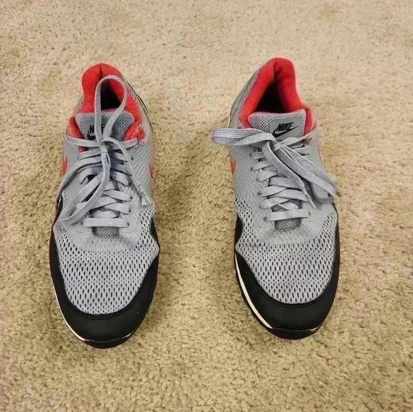 Nike Men's Air Max 1 G Grey Red Spikeless Golf Shoes Size 9 US - Picture 1 of 9
